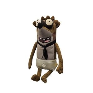Regular Show Jumbo Rigby Plush 18" 2014 Rare Cartoon Network Toy‎ Factory